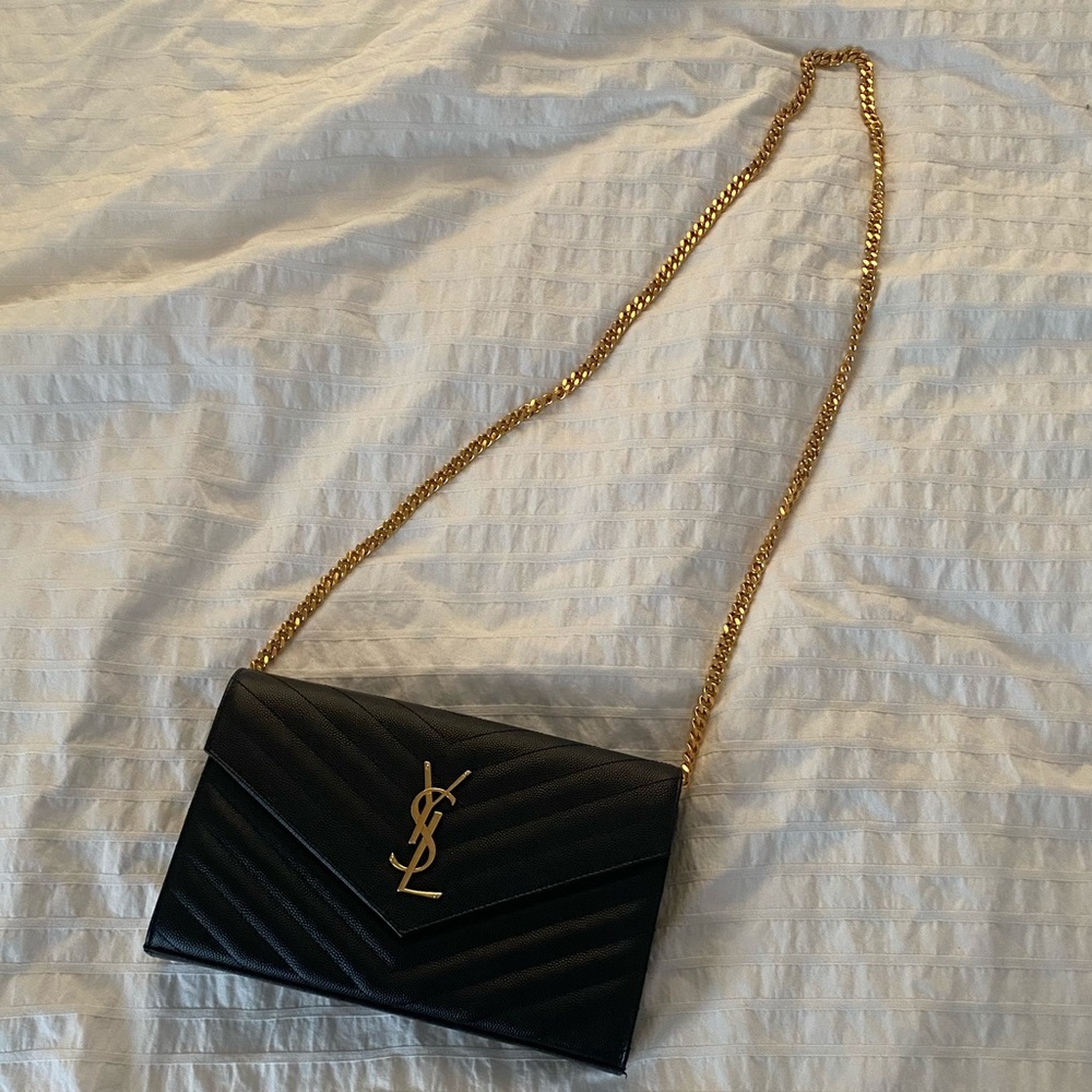 Monogram Matelass Envelope Chain Wallet - image 1